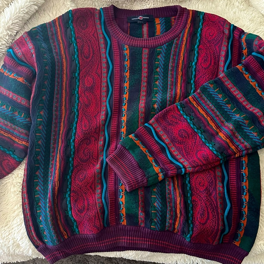 Vintage 80s Coogi Style Sweater